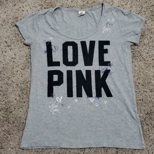 LOVE PINK Grey T-Shirt